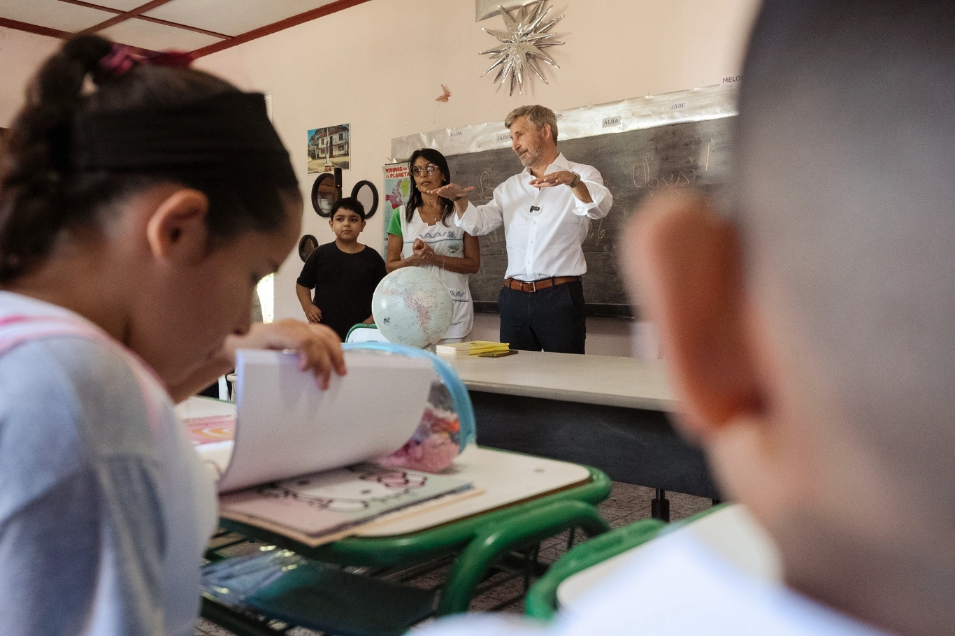 Frigerio inauguró el ciclo lectivo en Villa Paranacito