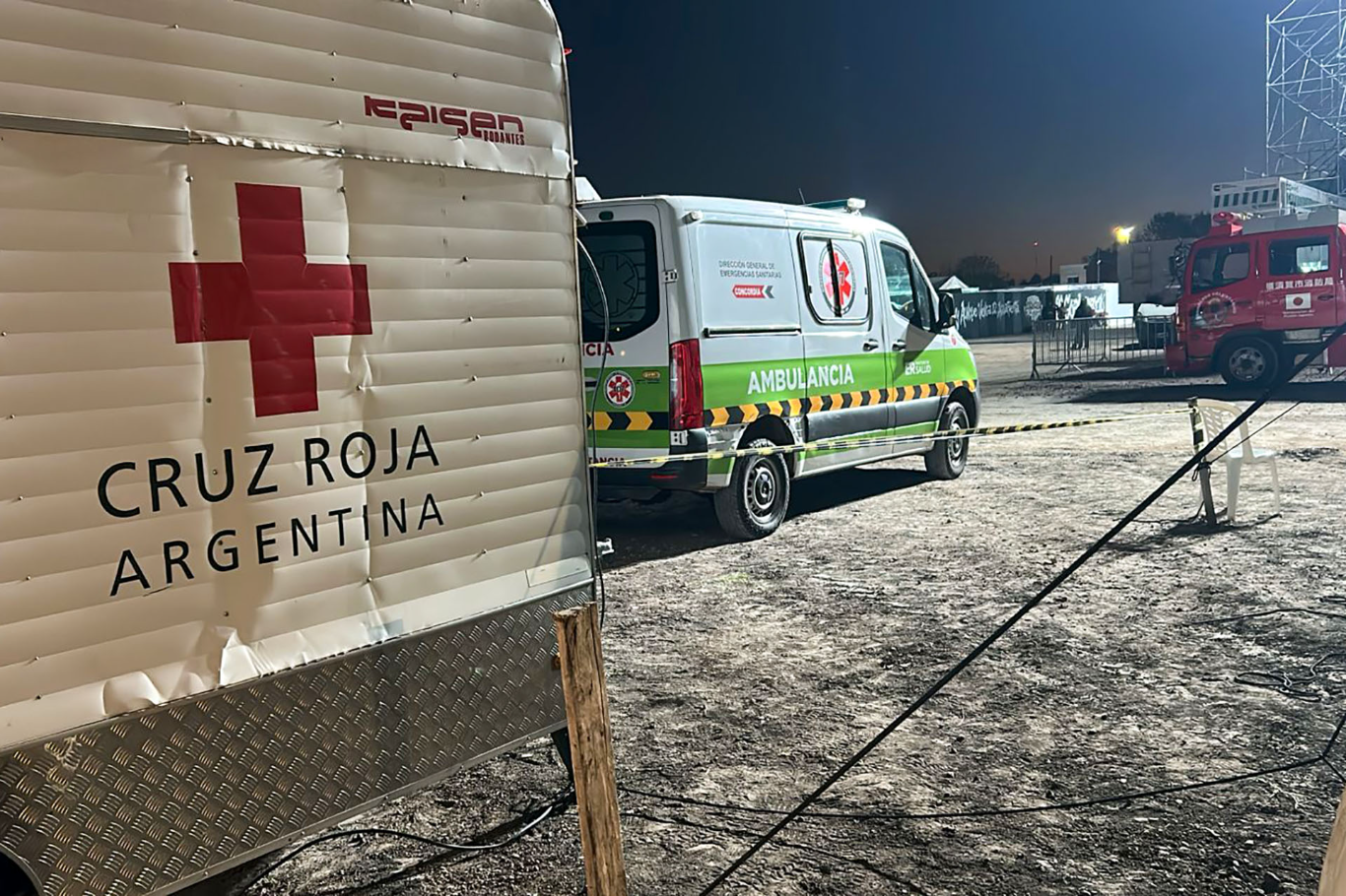 Operativo conjunto de salud acompañó el recital de La Renga ante más de 15 mil personas