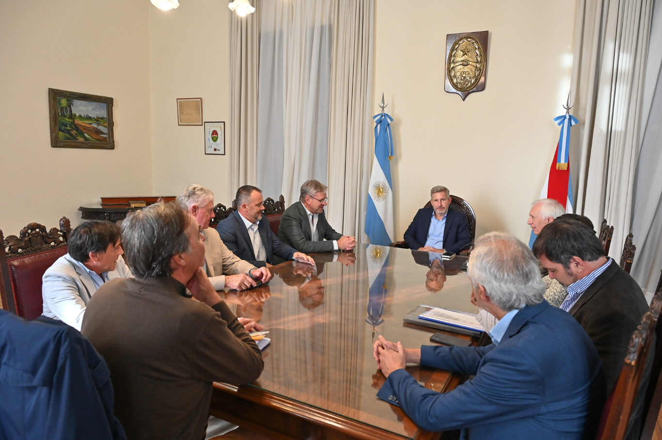 Frigerio se reunió con autoridades de ACA para analizar inversiones y logística productiva en la pro