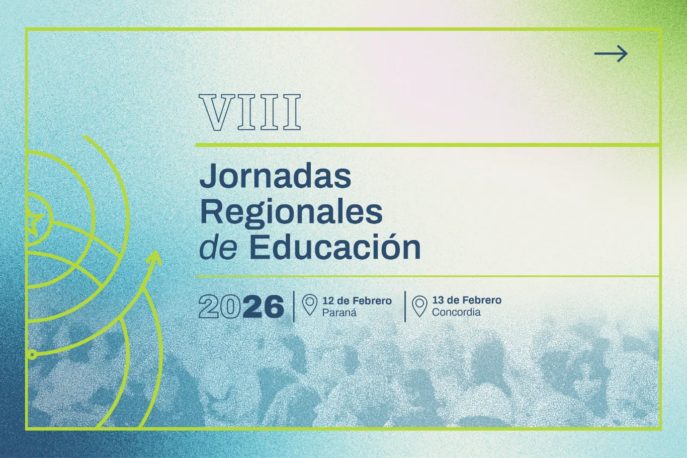 Se encuentra abierta la inscripción a las VIII Jornadas Regionales de Educación 2026