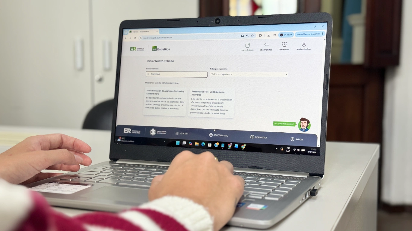 Asociaciones civiles y fundaciones podrán hacer trámites de manera digital y sin viajar a Paraná