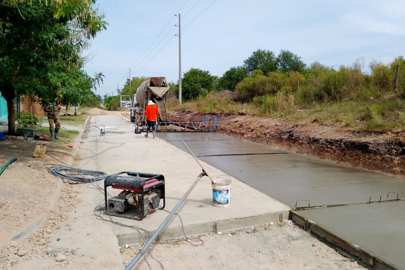 Están próximos a finalizar los trabajos de pavimentación en grupos habitacionales de Concepción del