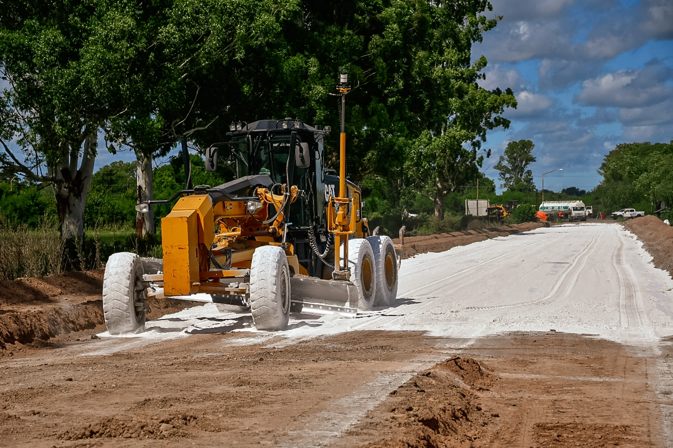 Vialidad inició obras de rehabilitación en el acceso al Palacio San José