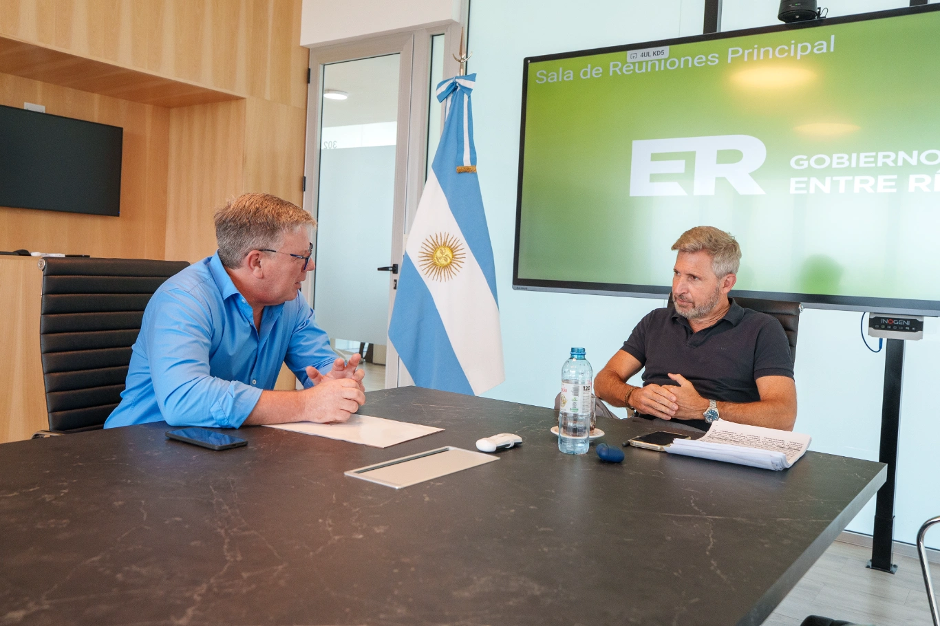 Mejorar la infraestructura perimetral del hospital y escuelas de María Grande, otro foco de acción c