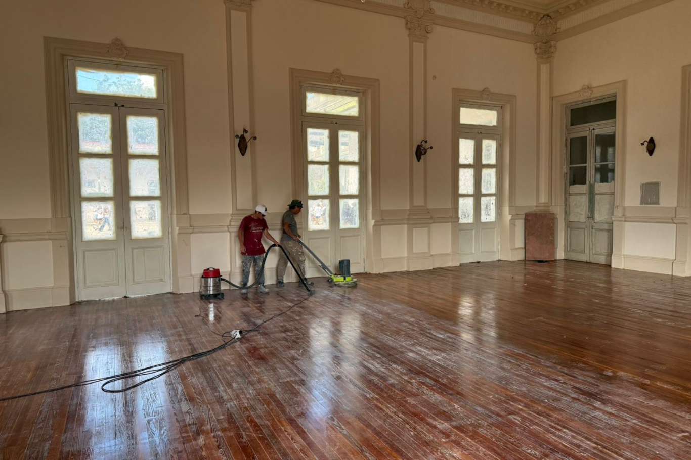 La obra en la escuela Normal de Concepción del Uruguay está en su tramo final