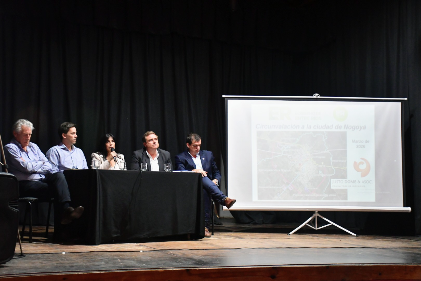Presentaron en Nogoyá anteproyectos de obras viales para mejorar la conectividad del departamento