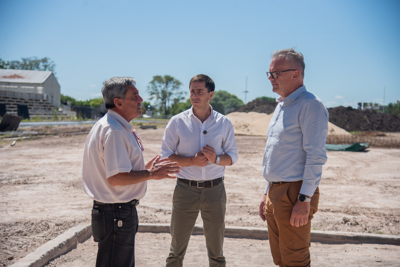 La obra de la pista de atletismo del Parque Berduc supera el 70 por ciento de ejecución
