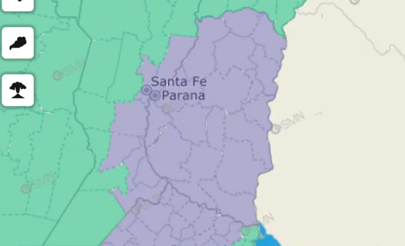Emitieron alerta violeta por bancos de niebla en toda la provincia