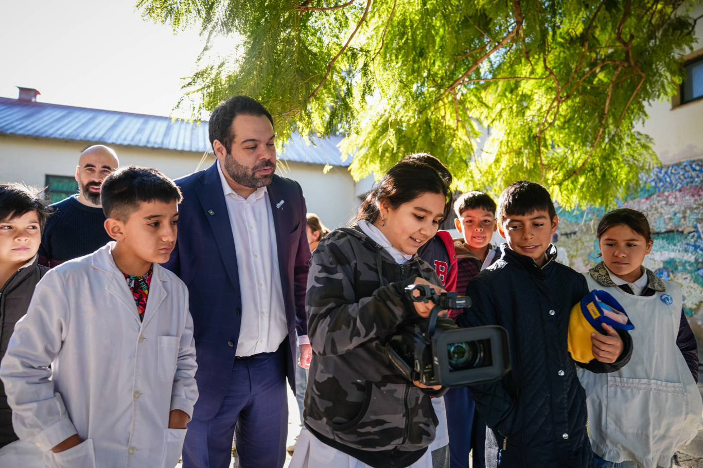El programa Un día de película acercó talleres y cine a una escuela rural de Victoria