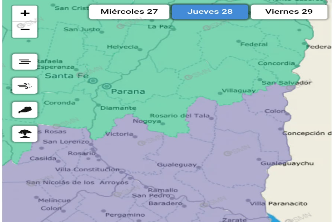 Advierten sobre la presencia de bancos de niebla en el sudeste de la provincia