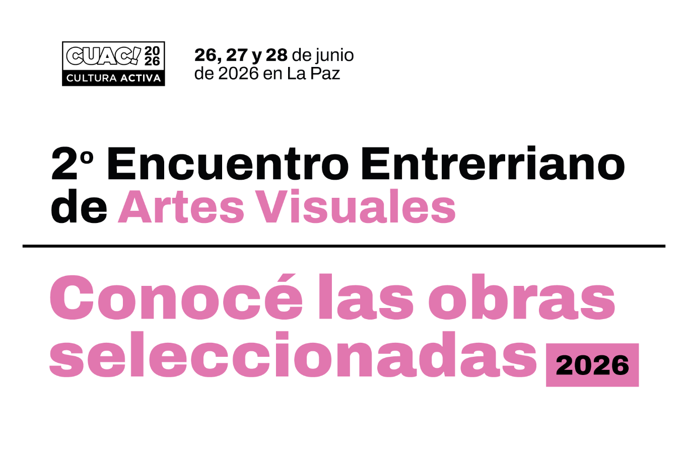Difundieron los seleccionados en la convocatoria de Obras del 2° Encuentro Entrerriano de Artes Visu