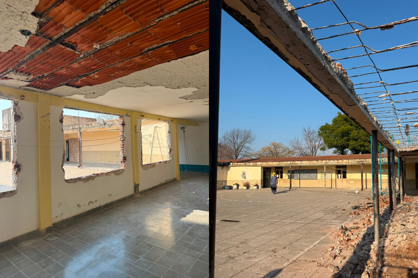 Comenzaron las obras de reparación y refuncionalización en la escuela Nº 4 de Lucas González