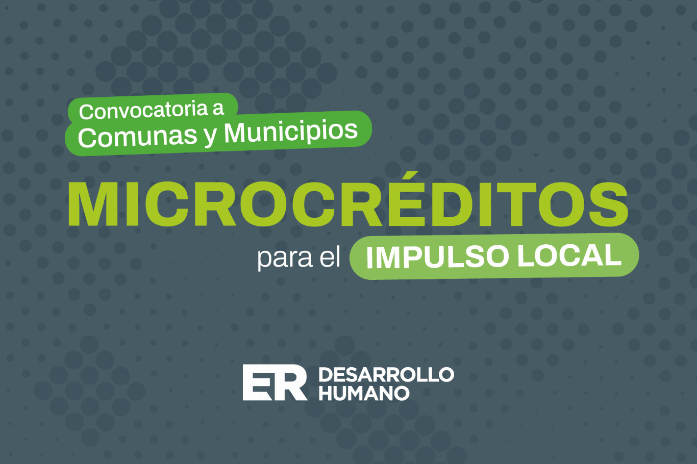 Se abre la convocatoria para que municipios y comunas accedan al programa de Microcréditos para el I