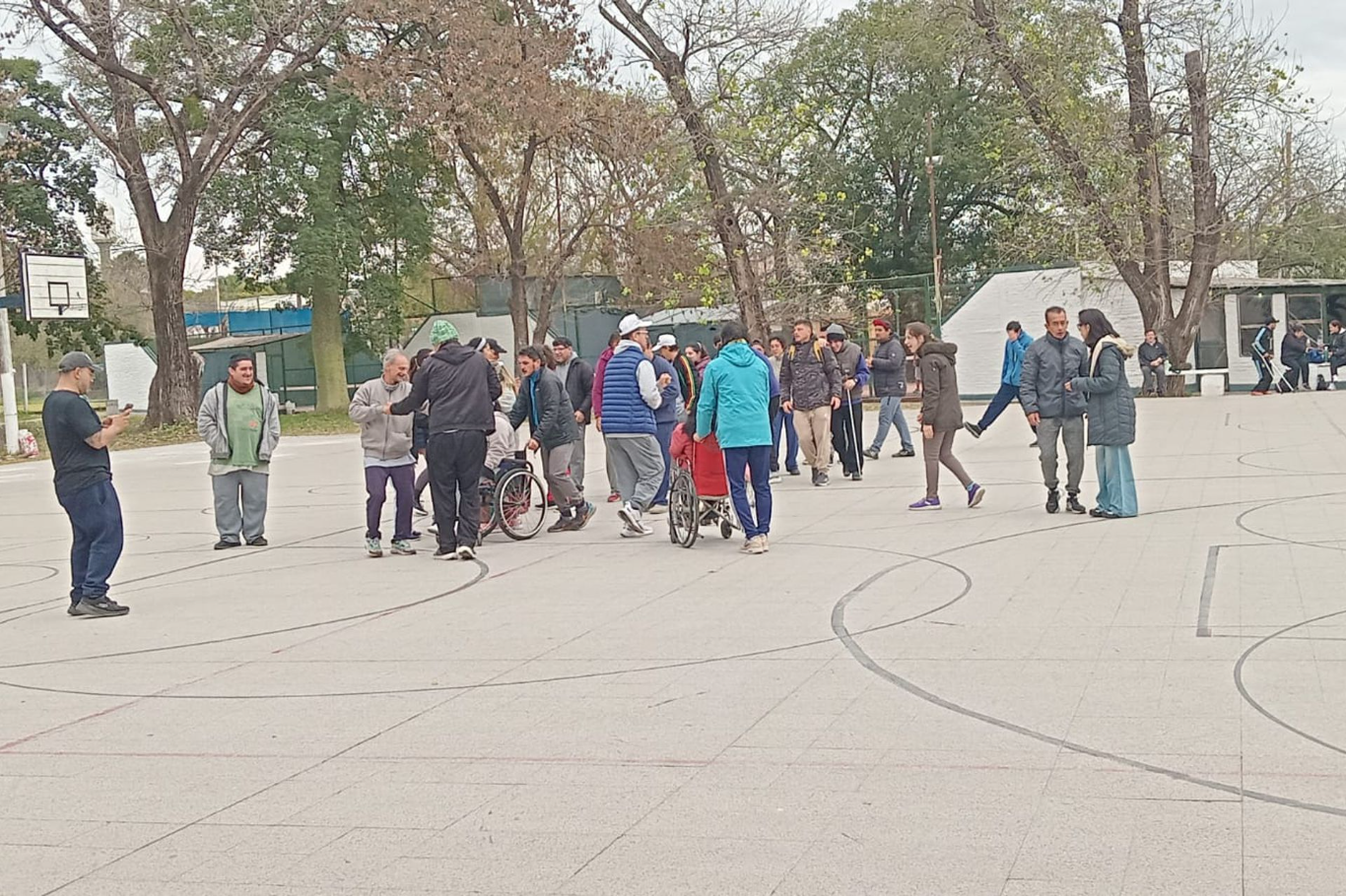 Se realizó un encuentro deportivo para personas con discapacidad