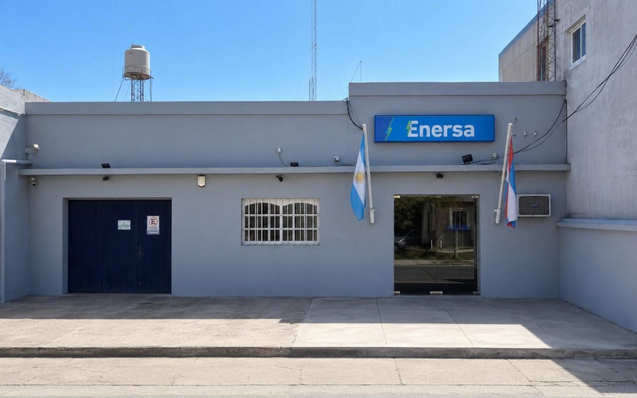 Enersa habilitó la atención comercial diaria en su oficina de Ibicuy y recorrió obras junto al gober