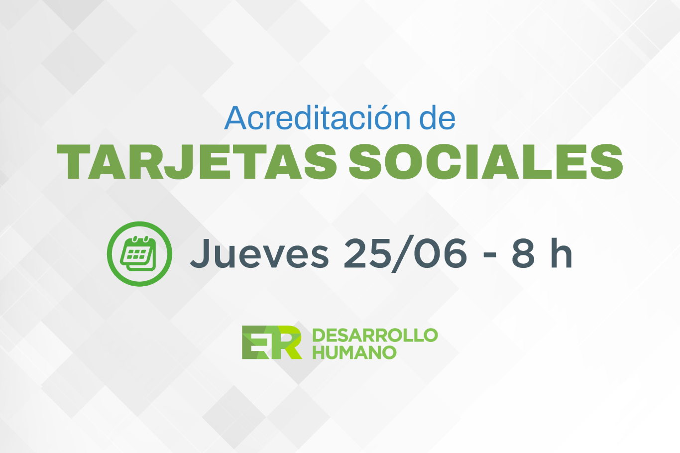 Se acreditan los fondos de las Tarjetas Sociales este jueves