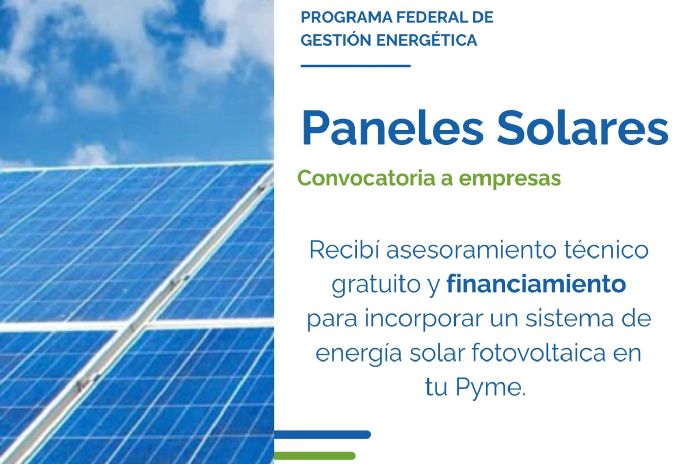 Convocan a participar de un programa federal para la optimización del gasto energético