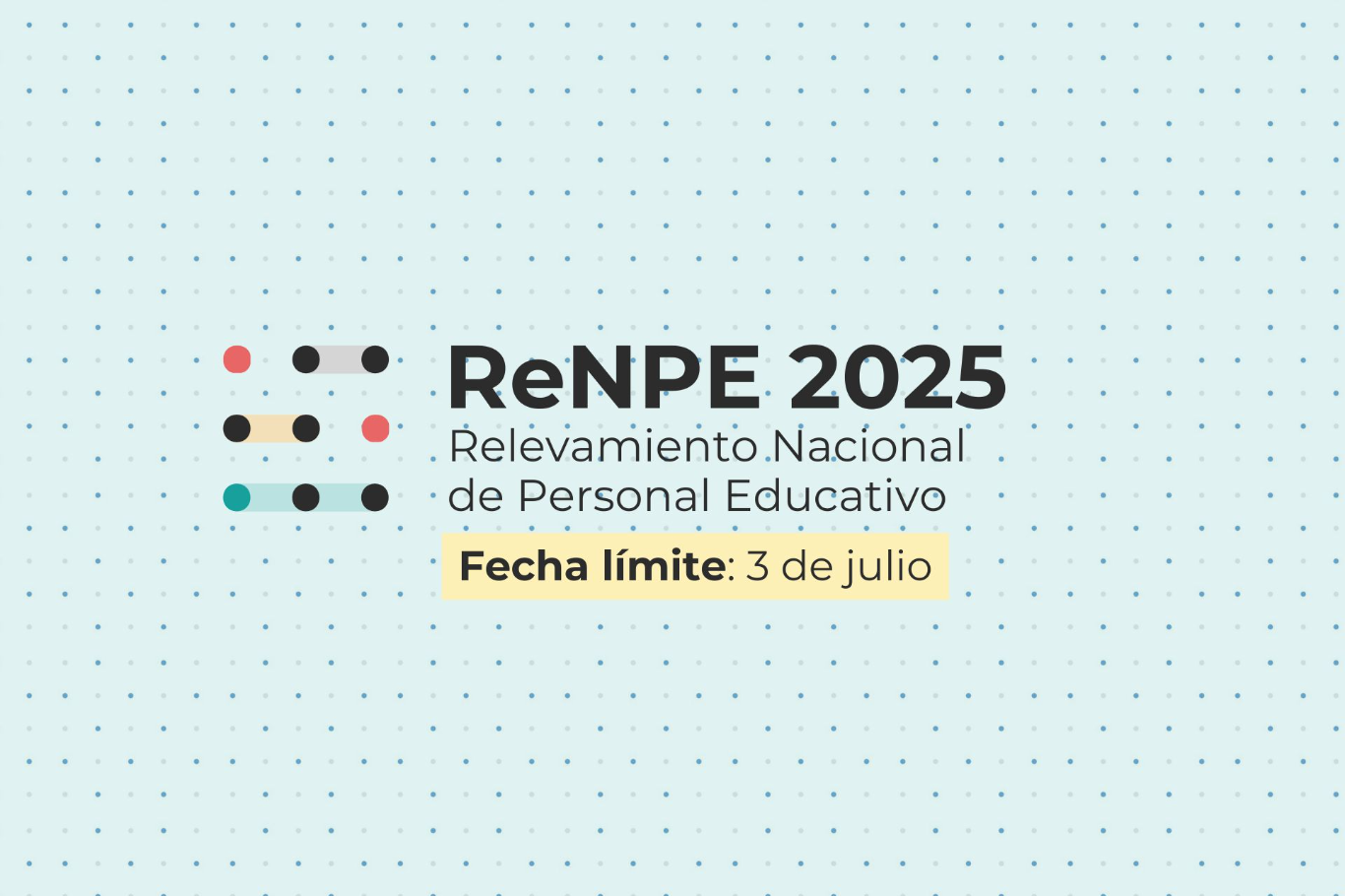 Se extendió hasta el 3 de julio el plazo para completar el Relevamiento Nacional del Personal Educat