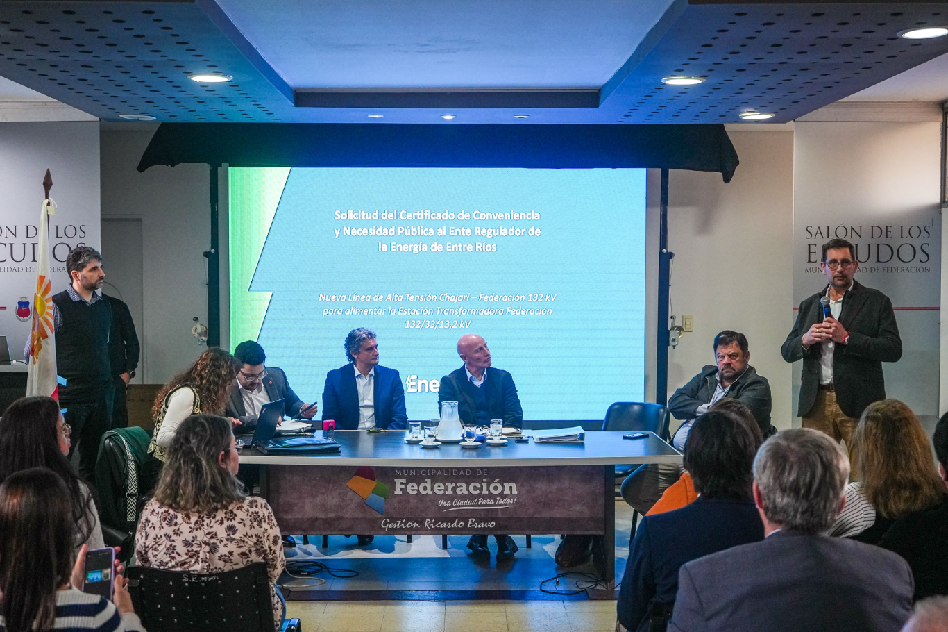 Enersa presentó el proyecto de la nueva Línea de Alta Tensión Chajarí–Federación