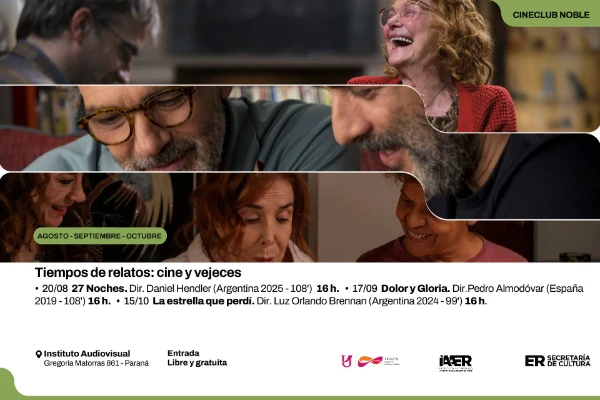 El Cineclub Noble invita a un ciclo con películas orientadas a las personas adultas mayores