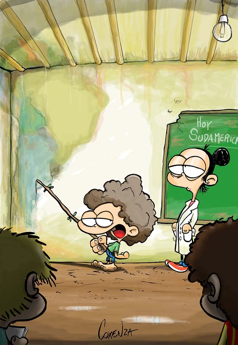 Mancha de humedad mapa de Sudamérica