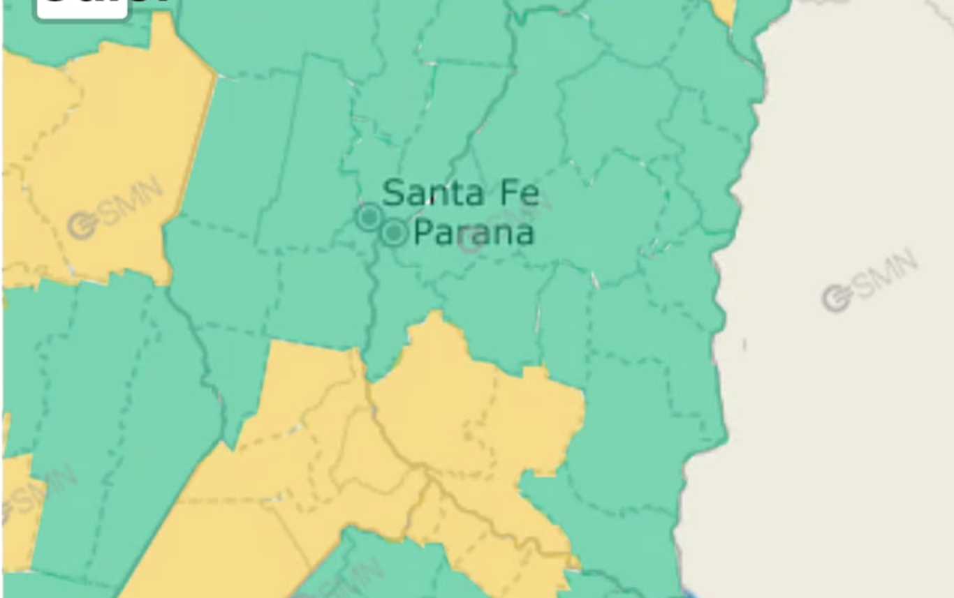 Alerta amarilla por altas temperaturas en dos departamentos
