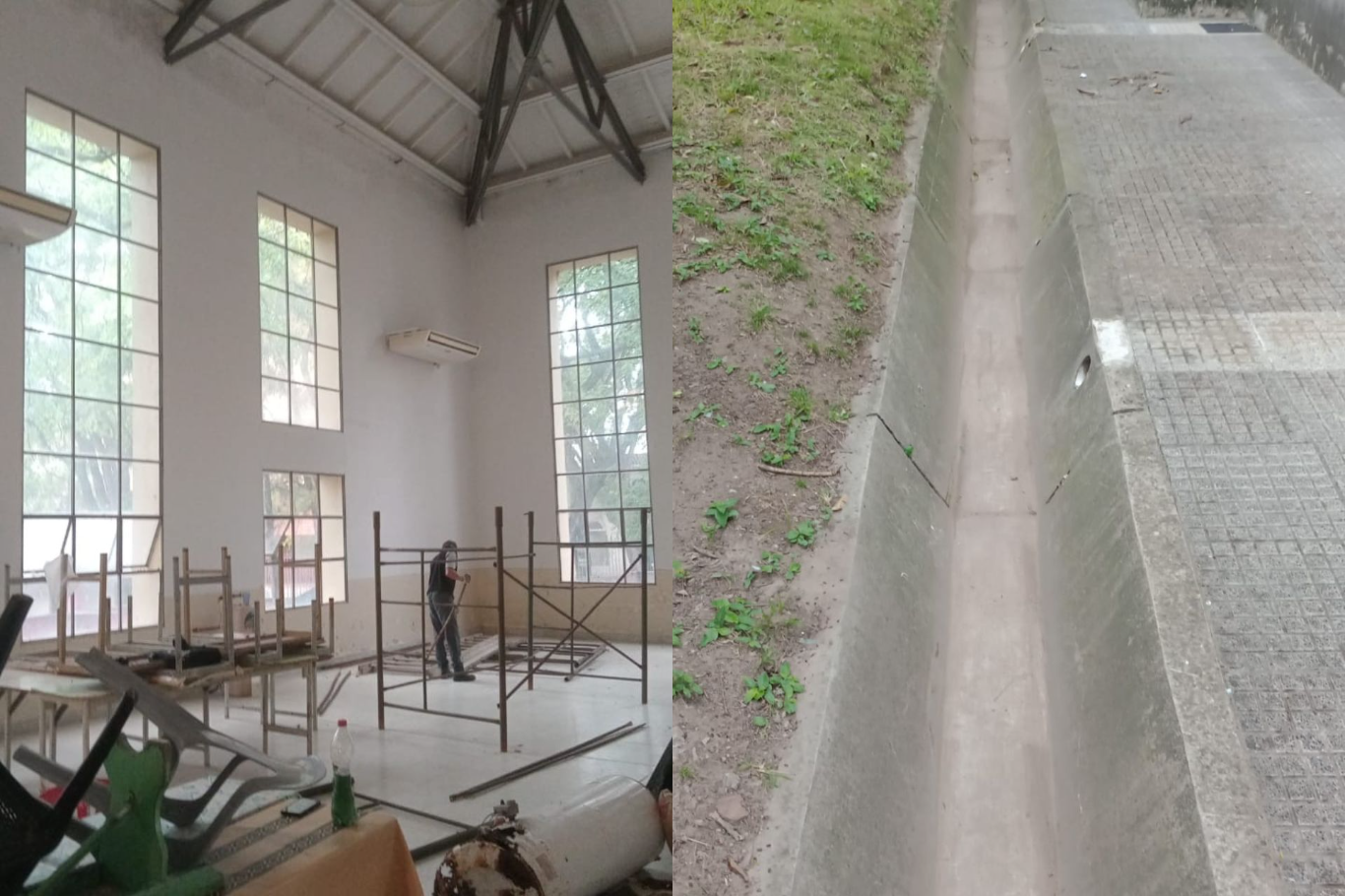 Se ejecutan obras en las instalaciones de la escuela Del Centenario de Paraná