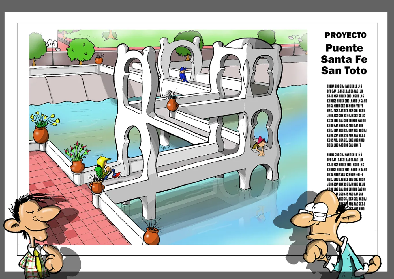 Puente Carretero. Santa  Fe Santo Tome